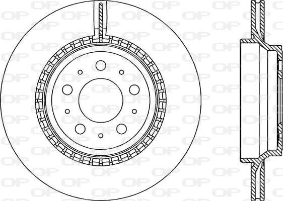 OPEN PARTS féktárcsa - BDR1975.20 - TothCarparts