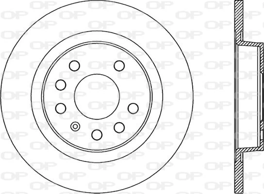 OPEN PARTS féktárcsa - BDR1989.10 - TothCarparts