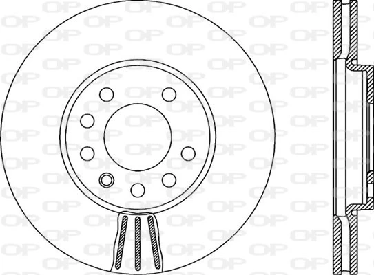 OPEN PARTS féktárcsa - BDR1991.20 - TothCarparts
