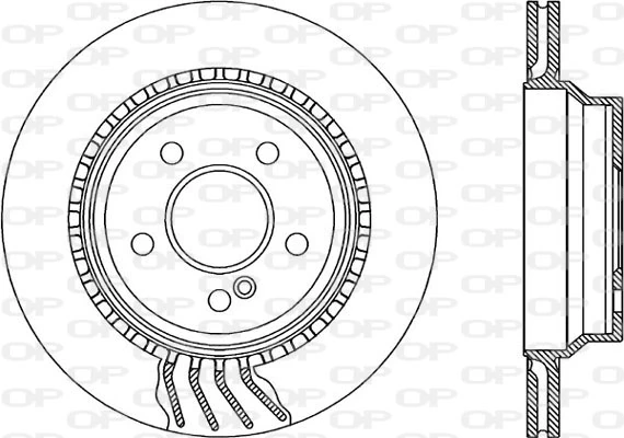 OPEN PARTS féktárcsa - BDR1996.20 - TothCarparts