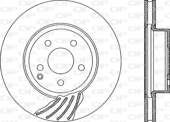 OPEN PARTS féktárcsa - BDR1997.20 - TothCarparts