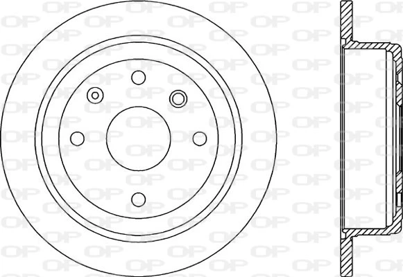 OPEN PARTS féktárcsa - BDR2025.10 - TothCarparts