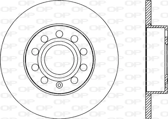 OPEN PARTS féktárcsa - BDR2029.10 - TothCarparts