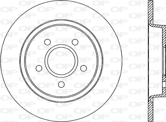 OPEN PARTS féktárcsa - BDR2030.10 - TothCarparts