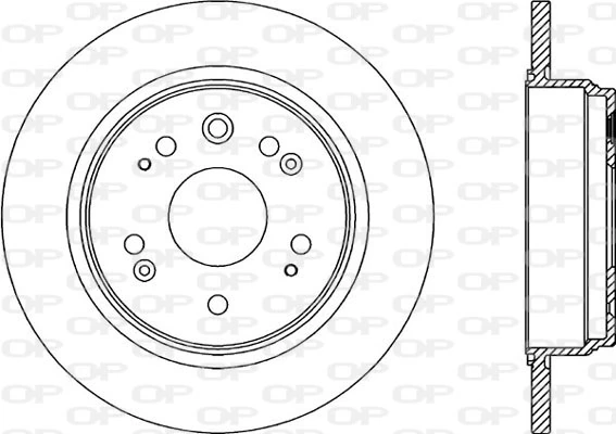 OPEN PARTS féktárcsa - BDR2050.10 - TothCarparts