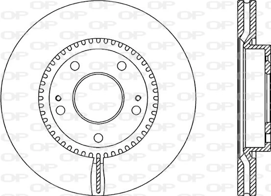 OPEN PARTS féktárcsa - BDR2069.20 - TothCarparts