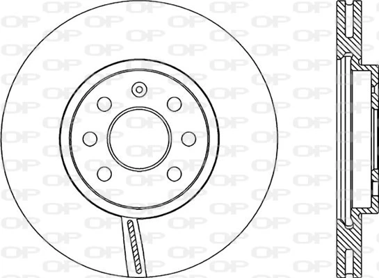 OPEN PARTS féktárcsa - BDR2074.20 - TothCarparts