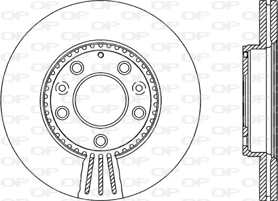 OPEN PARTS féktárcsa - BDR2135.20 - TothCarparts