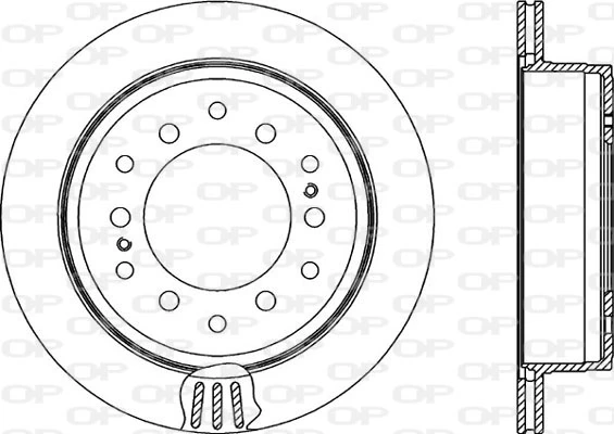 OPEN PARTS féktárcsa - BDR2136.20 - TothCarparts