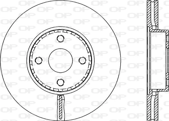 OPEN PARTS féktárcsa - BDR2155.20 - TothCarparts
