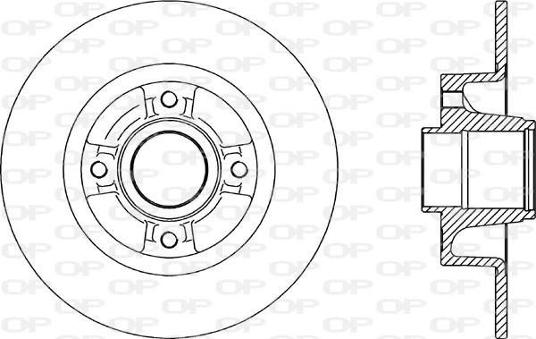 OPEN PARTS féktárcsa - BDR2165.10 - TothCarparts