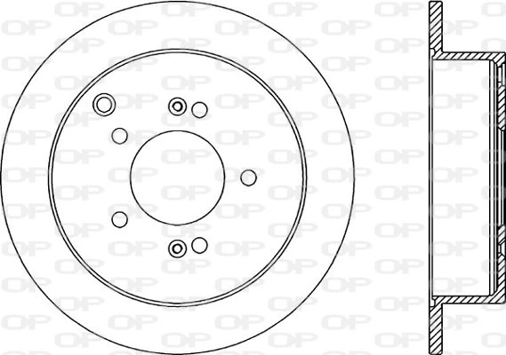 OPEN PARTS féktárcsa - BDR2174.10 - TothCarparts