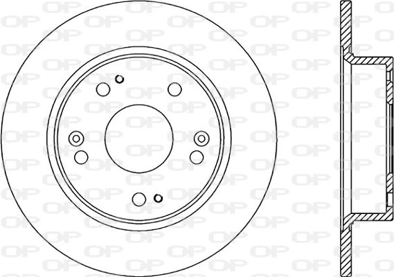 OPEN PARTS féktárcsa - BDR2185.10 - TothCarparts