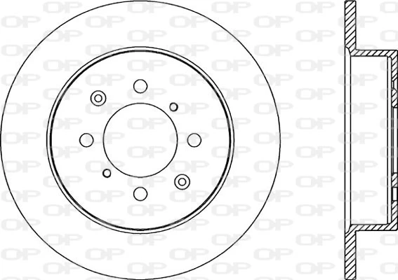 OPEN PARTS féktárcsa - BDR2186.10 - TothCarparts