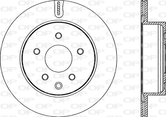 OPEN PARTS féktárcsa - BDR2208.20 - TothCarparts