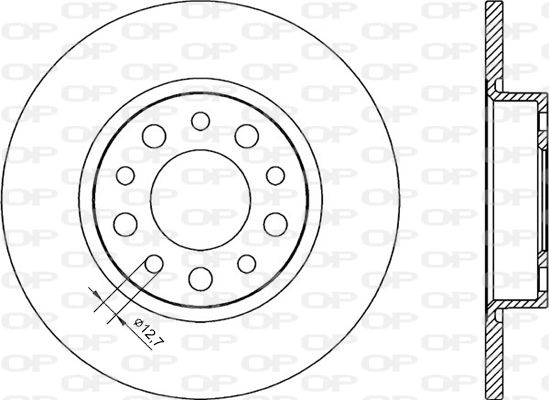 OPEN PARTS féktárcsa - BDR2248.10 - TothCarparts
