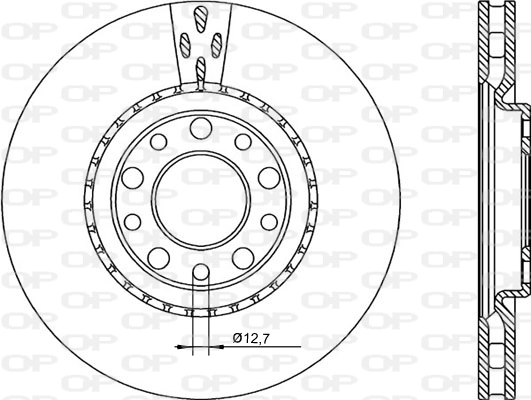 OPEN PARTS féktárcsa - BDR2253.20 - TothCarparts