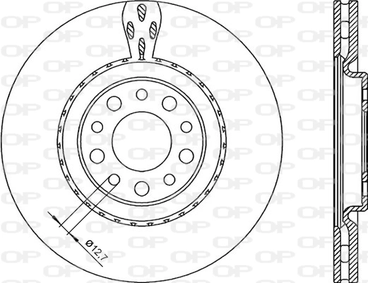 OPEN PARTS féktárcsa - BDR2254.20 - TothCarparts