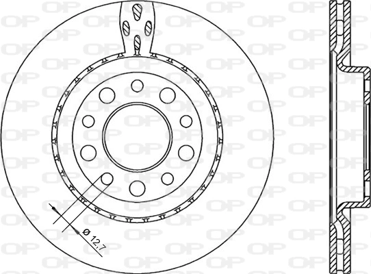 OPEN PARTS féktárcsa - BDR2255.20 - TothCarparts