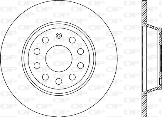 OPEN PARTS féktárcsa - BDR2263.10 - TothCarparts