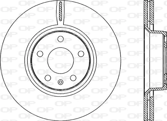 OPEN PARTS féktárcsa - BDR2268.20 - TothCarparts