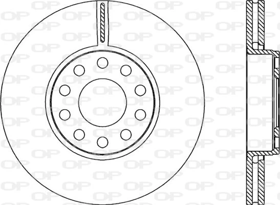 OPEN PARTS féktárcsa - BDR2280.20 - TothCarparts