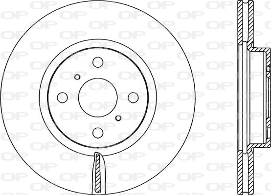 OPEN PARTS féktárcsa - BDR2316.20 - TothCarparts