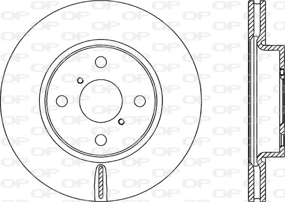 OPEN PARTS féktárcsa - BDR2317.20 - TothCarparts