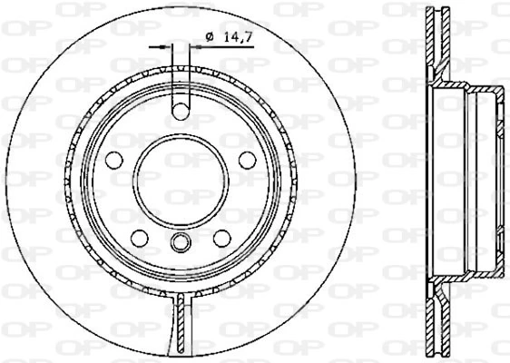 OPEN PARTS féktárcsa - BDR2334.20 - TothCarparts