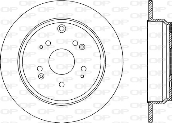 OPEN PARTS féktárcsa - BDR2343.10 - TothCarparts