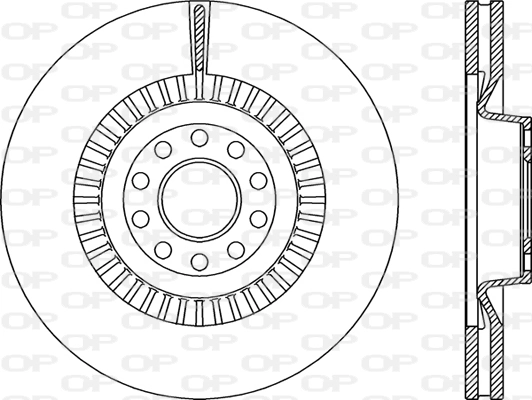 OPEN PARTS féktárcsa - BDR2348.20 - TothCarparts