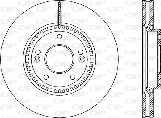 OPEN PARTS féktárcsa - BDR2351.20 - TothCarparts