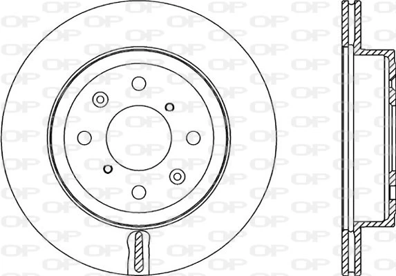 OPEN PARTS féktárcsa - BDR2353.20 - TothCarparts