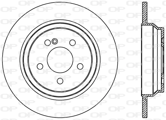 OPEN PARTS féktárcsa - BDR2374.10 - TothCarparts