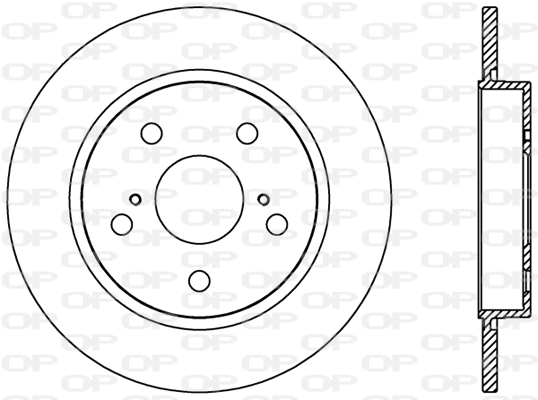 OPEN PARTS féktárcsa - BDR2378.10 - TothCarparts