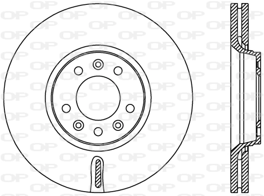 OPEN PARTS féktárcsa - BDR2383.20 - TothCarparts
