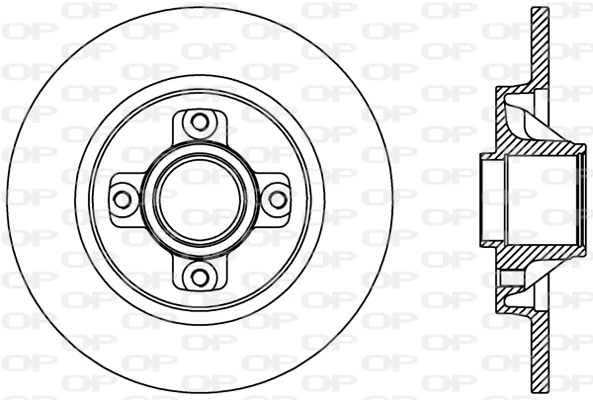 OPEN PARTS féktárcsa - BDR2387.10 - TothCarparts