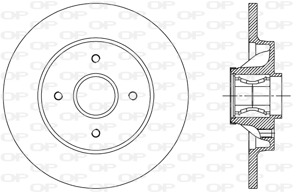 OPEN PARTS féktárcsa - BDR2387.30 - TothCarparts