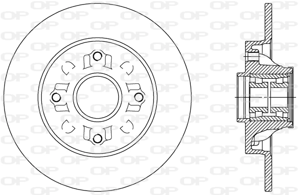 OPEN PARTS féktárcsa - BDR2388.30 - TothCarparts