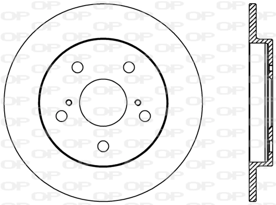 OPEN PARTS féktárcsa - BDR2397.10 - TothCarparts