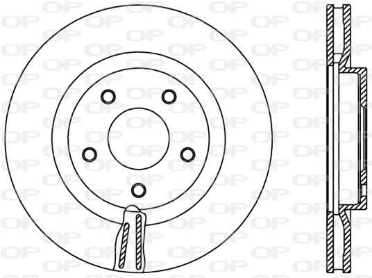 OPEN PARTS féktárcsa - BDR2401.20 - TothCarparts