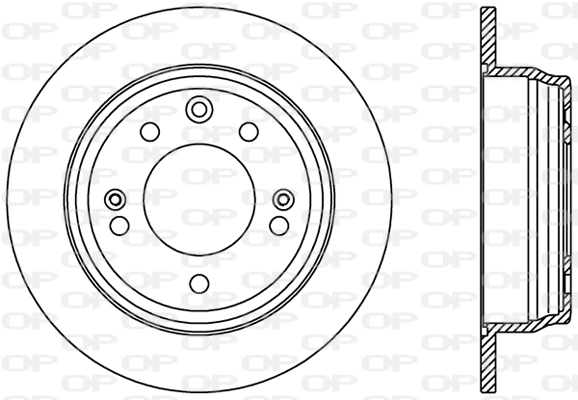 OPEN PARTS féktárcsa - BDR2409.10 - TothCarparts