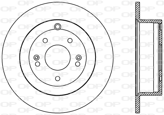 OPEN PARTS féktárcsa - BDR2410.10 - TothCarparts