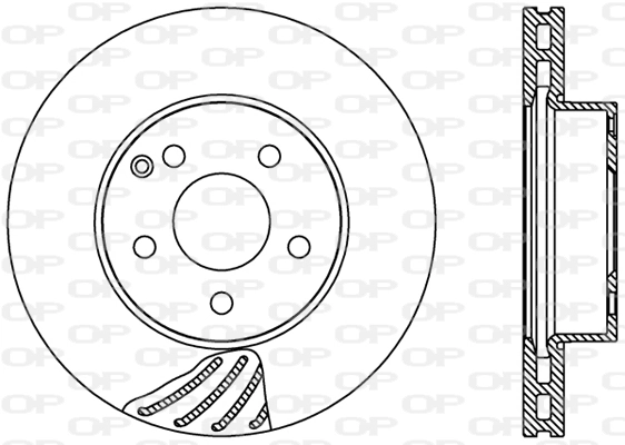 OPEN PARTS féktárcsa - BDR2418.20 - TothCarparts