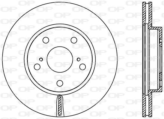 OPEN PARTS féktárcsa - BDR2423.20 - TothCarparts