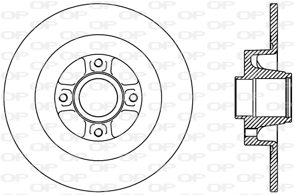 OPEN PARTS féktárcsa - BDR2427.10 - TothCarparts