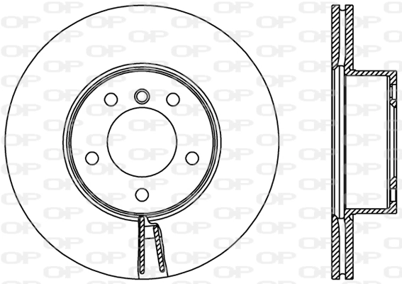 OPEN PARTS féktárcsa - BDR2429.20 - TothCarparts