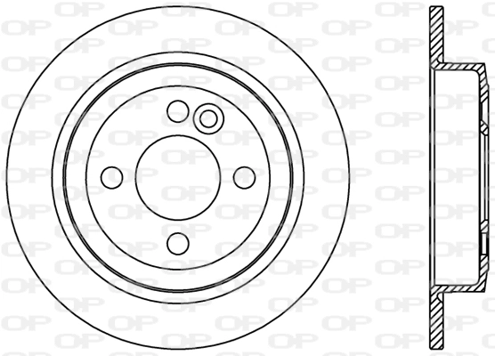 OPEN PARTS féktárcsa - BDR2430.10 - TothCarparts