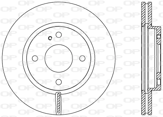OPEN PARTS féktárcsa - BDR2454.20 - TothCarparts