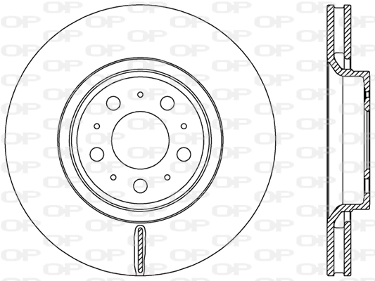 OPEN PARTS féktárcsa - BDR2455.20 - TothCarparts